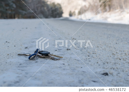 Lost a bunch of keys lying on the side of the road 46538172