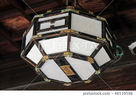 Donated lights of Ikeda Yasaka Shinto shrine Donated lights of Ikeda Yasaka Shinto shrine 46539586