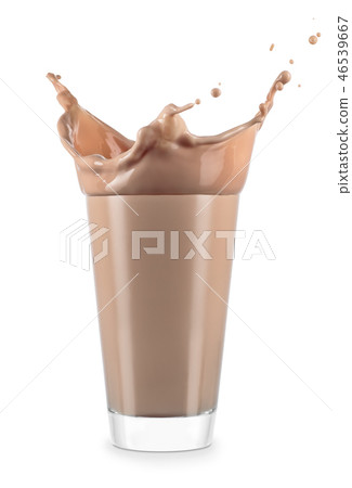 glass of chocolate milk glass of chocolate milk 46539667