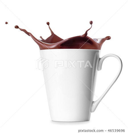 hot chocolate or cocoa in cup hot chocolate or cocoa in cup 46539696