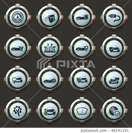 Car shop icons set 46541141