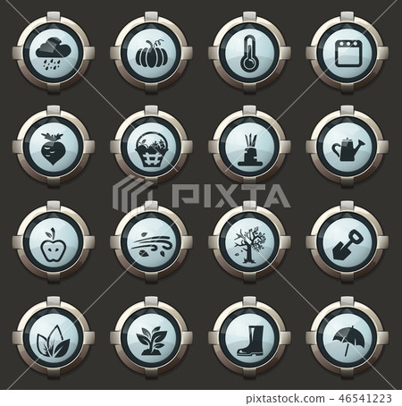 Autumn icons set 46541223