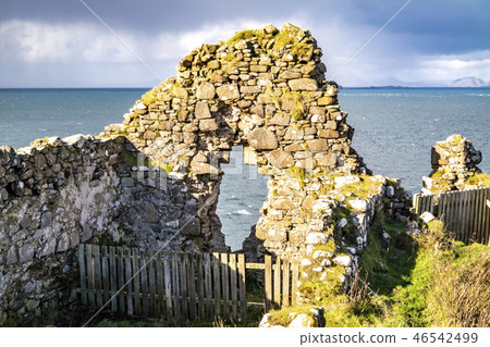 The ruins of Duntulm Castle, Isle of Skye - Scotland 46542499