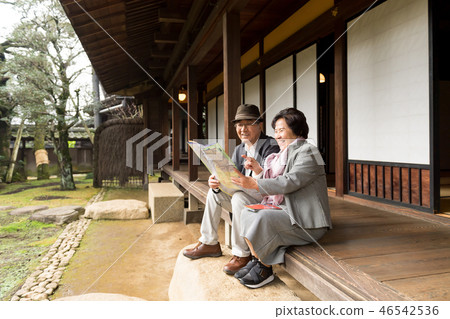 Senior couple, travel, good friends Senior couple, travel, good friends 46542536