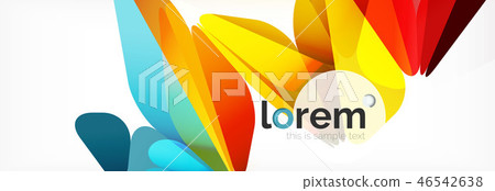 Vector colorful geometric triangle background, crystal banner design Vector colorful geometric triangle background, crystal banner design 46542638