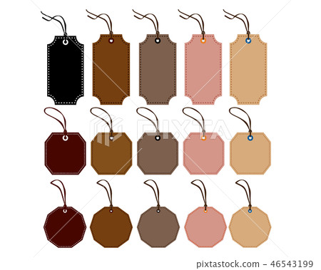 Tag frame frame sticky note - Stock Illustration [46543199] - PIXTA
