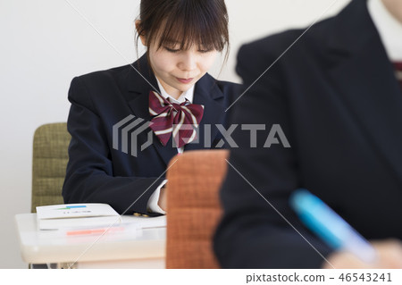 School girls taking classes 46543241