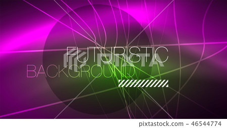 Neon glowing magic background, neon banner, night sky wallpaper. Magic light effect. Christmas Neon glowing magic background, neon banner, night sky wallpaper. Magic light effect. Christmas 46544774