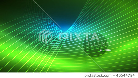 Neon glowing magic background, neon banner, night sky wallpaper. Magic light effect. Christmas Neon glowing magic background, neon banner, night sky wallpaper. Magic light effect. Christmas 46544784