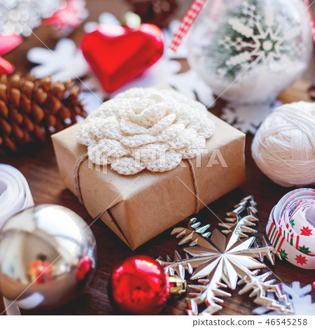 Christmas and New Year background with presents 46545258