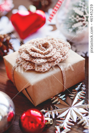 Christmas and New Year background with presents 46545259