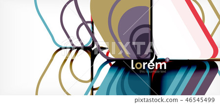 Abstract background multicolored geometric shapes modern design 46545499