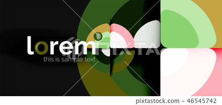 Circles and triangles design abstract background 46545742