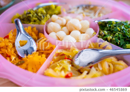 many vegetable pickles for eat many vegetable pickles for eat 46545869