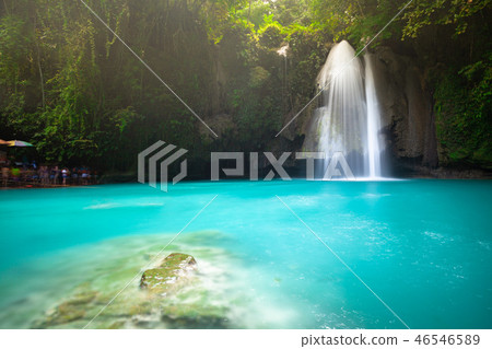 The Kawasan Falls, Cebu, Philippines The Kawasan Falls, Cebu, Philippines 46546589