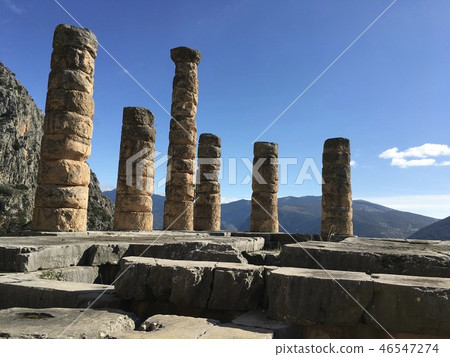 Greece Delphi ruins 46547274