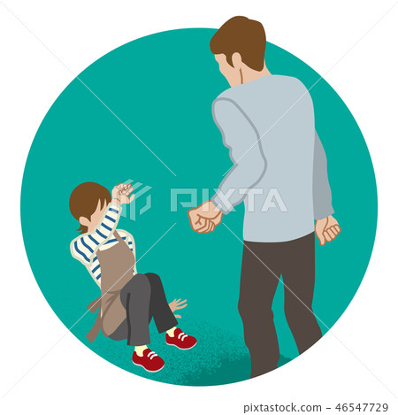 Domestic violence concept art Domestic violence concept art 46547729