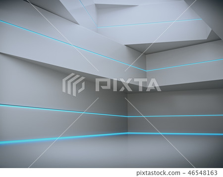 White Room Lab Rof Modern laboratory,white room with light glow. - Stock Illustration ...