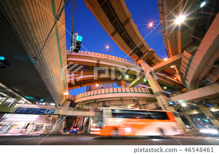 Tokyo cityscape of Japan We look at Tokyo City Air Terminal and Hakozaki Junction etc. 46548461