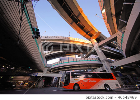 日本的東京都市風景我們看東京城市航站樓和Hakozaki Junction等。 日本的東京都市風景我們看東京城市航站樓和Hakozaki Junction等。 46548469