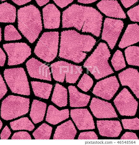 Seamless pink giraffe skin pattern. Glamorous giraffe skin print 46548564