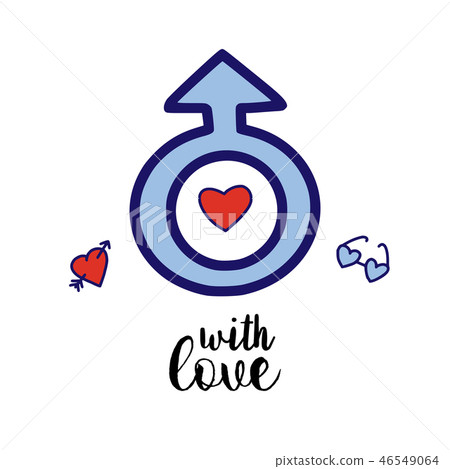 Creative male doodle card 46549064