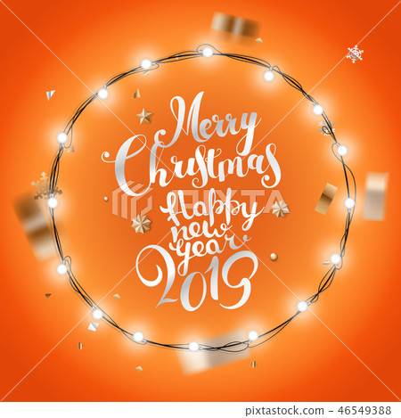 Christmas Wreath vector illustration 46549388