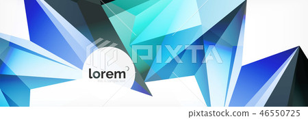 Vector colorful geometric triangle background, crystal banner design Vector colorful geometric triangle background, crystal banner design 46550725