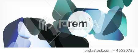 Vector colorful geometric triangle background, crystal banner design 46550783