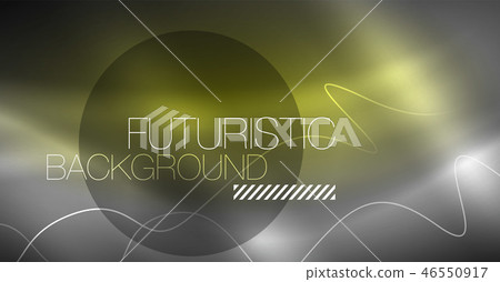 Neon lines wave background. Abstract composition Neon lines wave background. Abstract composition 46550917