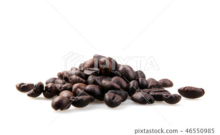 Coffee Beans Isolated On White Background Coffee Beans Isolated On White Background 46550985