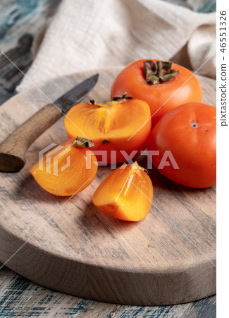 Fresh persimmon fruits Fresh persimmon fruits 46551326