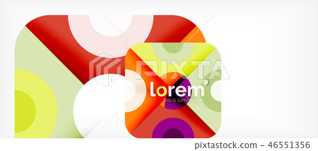 Abstract round elements composition background, organic design 46551356