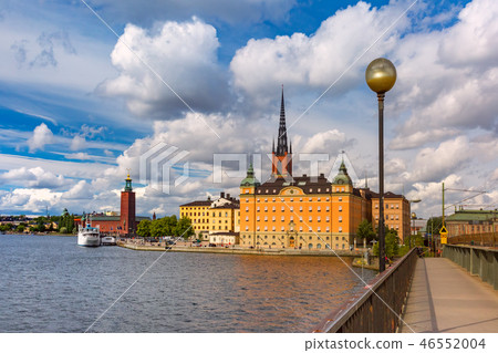 Panorama of Gamla Stan in Stockholm, Sweden 46552004