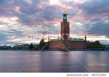 City Hall at sunset, Stockholm, Sweden City Hall at sunset, Stockholm, Sweden 46552005