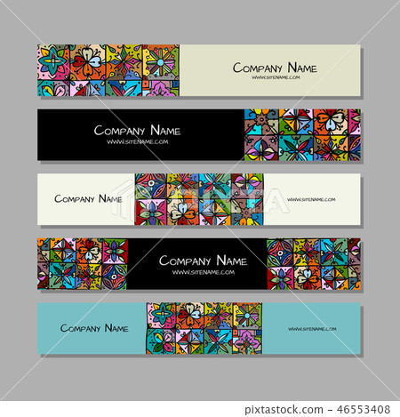 Banners design, ethnic vintage ornament Banners design, ethnic vintage ornament 46553408