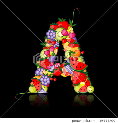 Fruit letter for your design. See others in my gallery 46554209