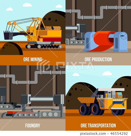 Metallurgy Flat Design Concept 46554292