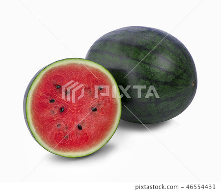 watermelon isolated on white background  46554431