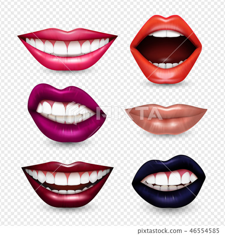Mouth Expressions Realistic Transparent  46554585