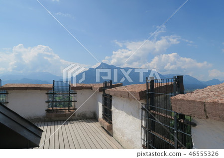 瞭望Hohensalzburg城堡 瞭望Hohensalzburg城堡 46555326