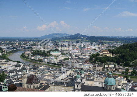 從Hohensalzburg城堡的觀察台的看法 46555334