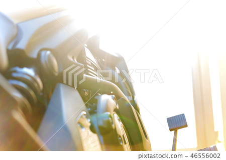 摩托車自行車特寫鏡頭照片 46556002