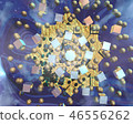 CG & natural art objects and galaxies 46556262