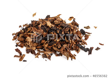 dried smoking tobacco isolated on white background 46556382