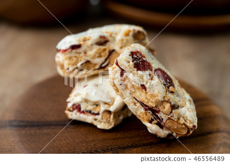 Homemade nougat bar Homemade nougat bar 46556489
