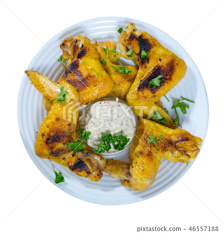 Roasted chicken wings 46557188