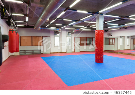 Image of sporty gym for boxing indoors. Image of sporty gym for boxing indoors. 46557445