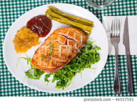 Top view of moulard duck magret 46557591