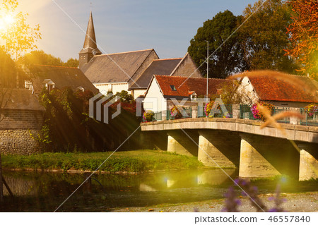 Traditional village of France Traditional village of France 46557840